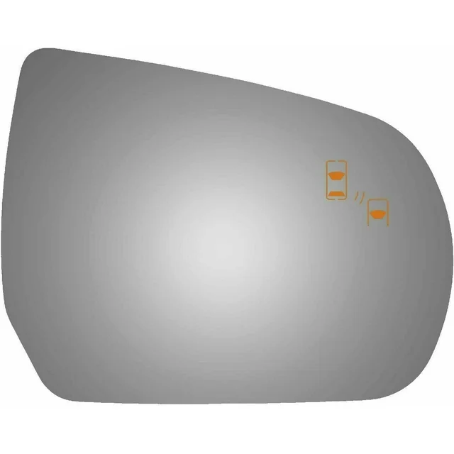 Convex Passenger Side Replacement Mirror Glass For 2016-2017 Kia Sorento W/o Baking Plate