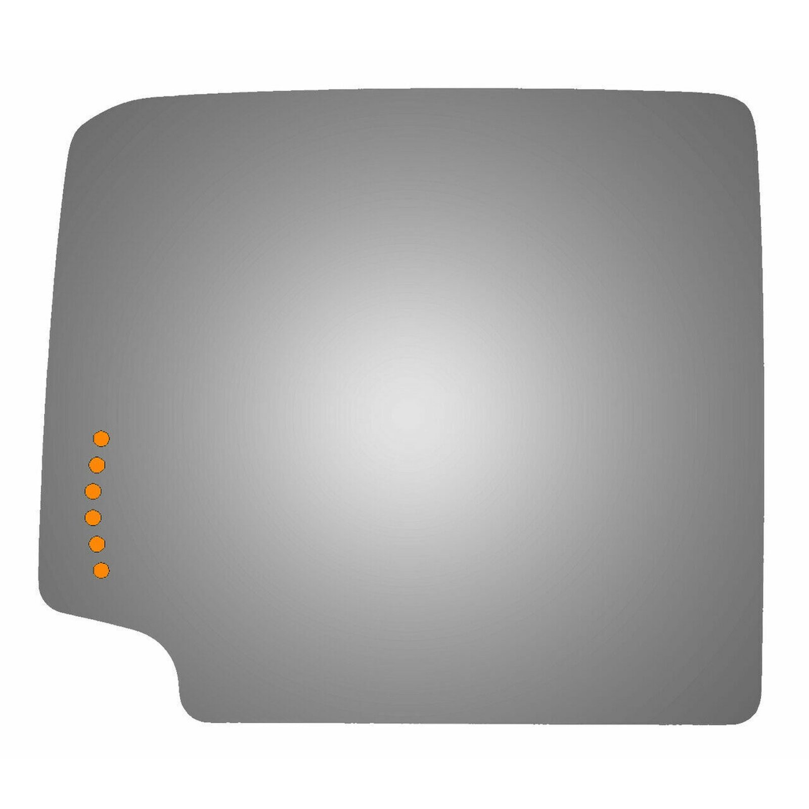 Upper Flat Driver Side Replacement Mirror Glass For 2016-2018 Gmc Sierra 1500 W/o Baking Plate