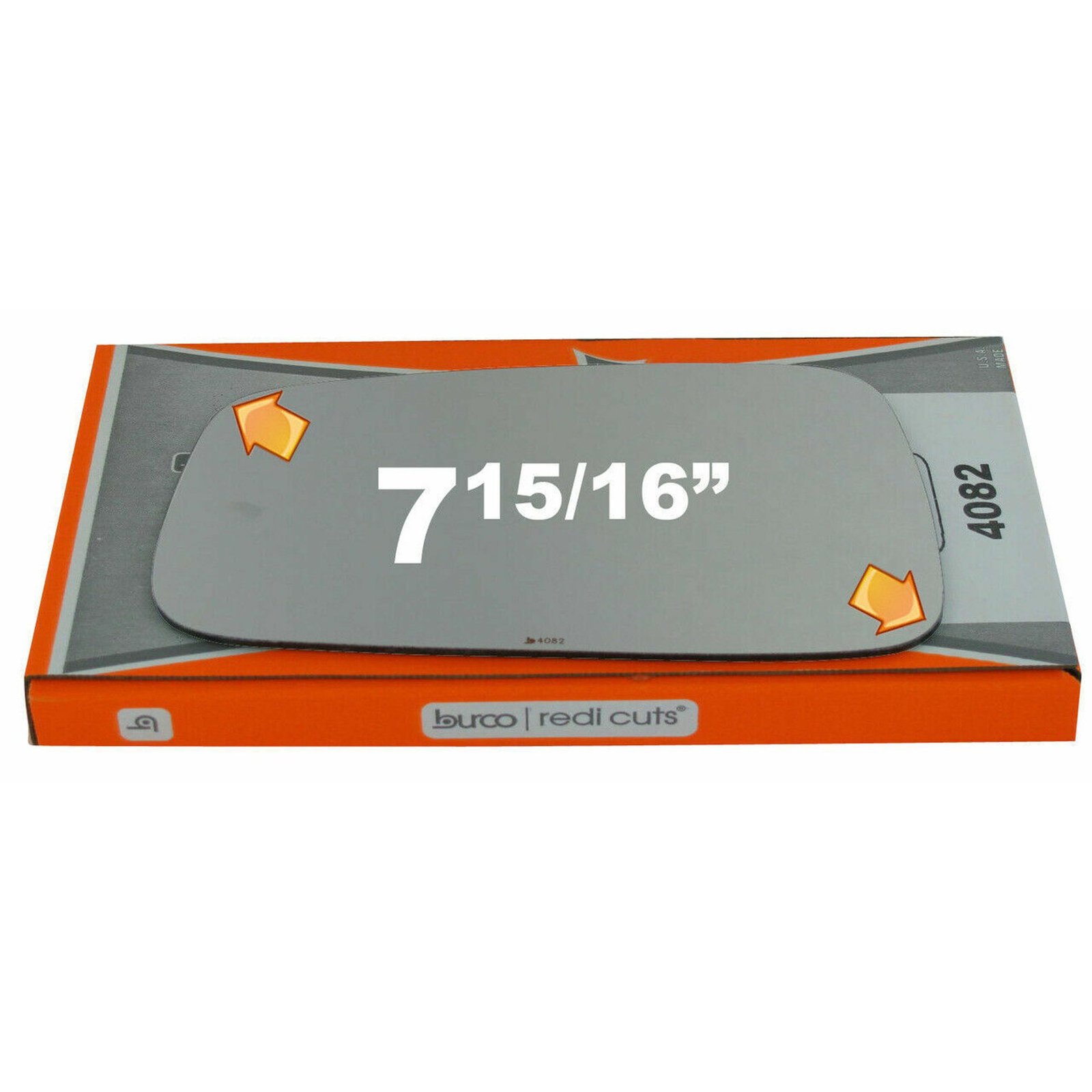 Burco 4082 Flat Driver Side Replacement Mirror Glass For 2006-2011 Chevrolet Hhr W/o Baking Plate