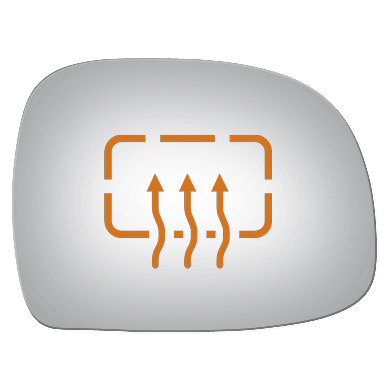 Convex Passenger Side Replacement Mirror Glass For 1995-1998 Gmc Jimmy W/o Baking Plate