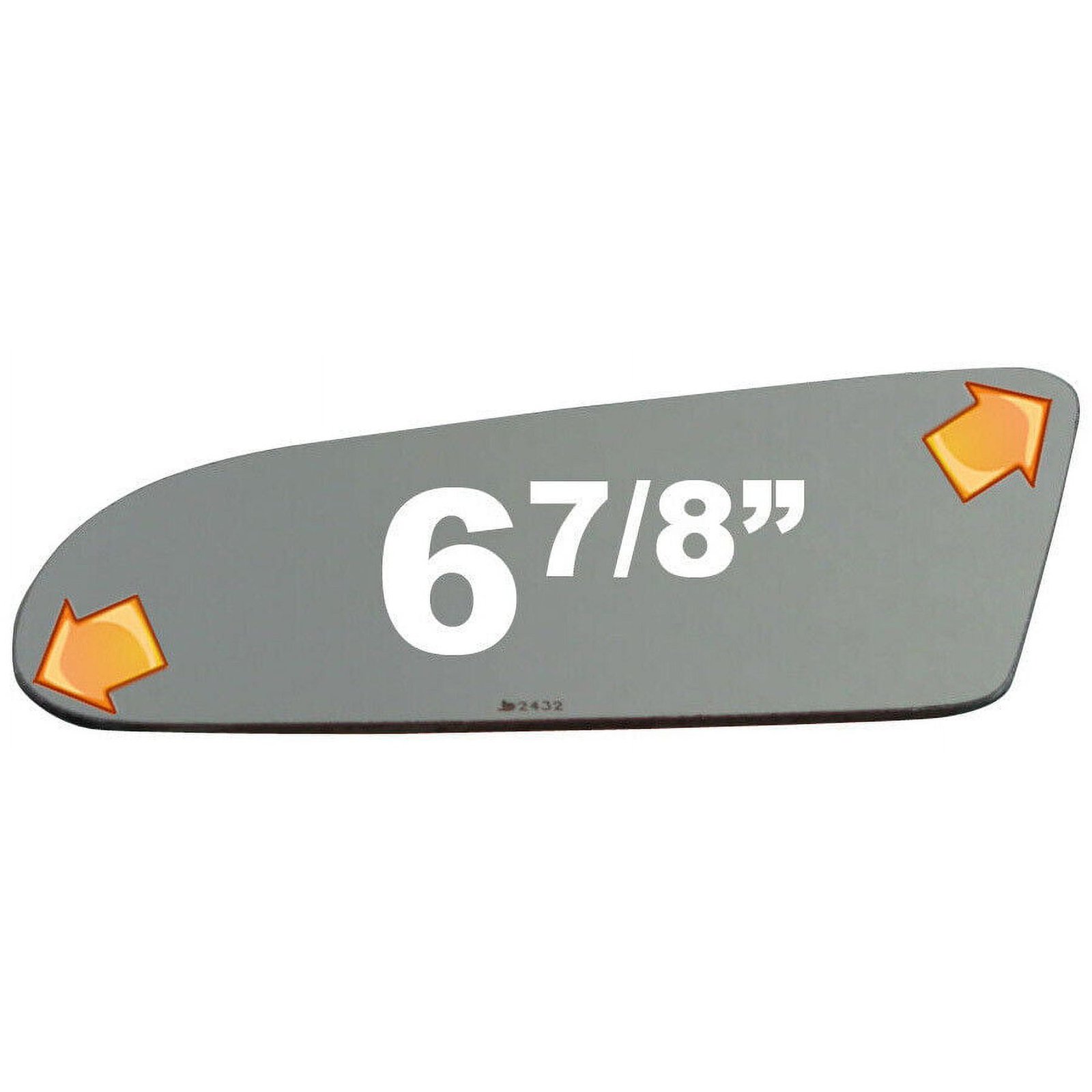 Flat Driver Side Replacement Mirror Glass For 1985-1990 Buick Electra W/o Baking Plate