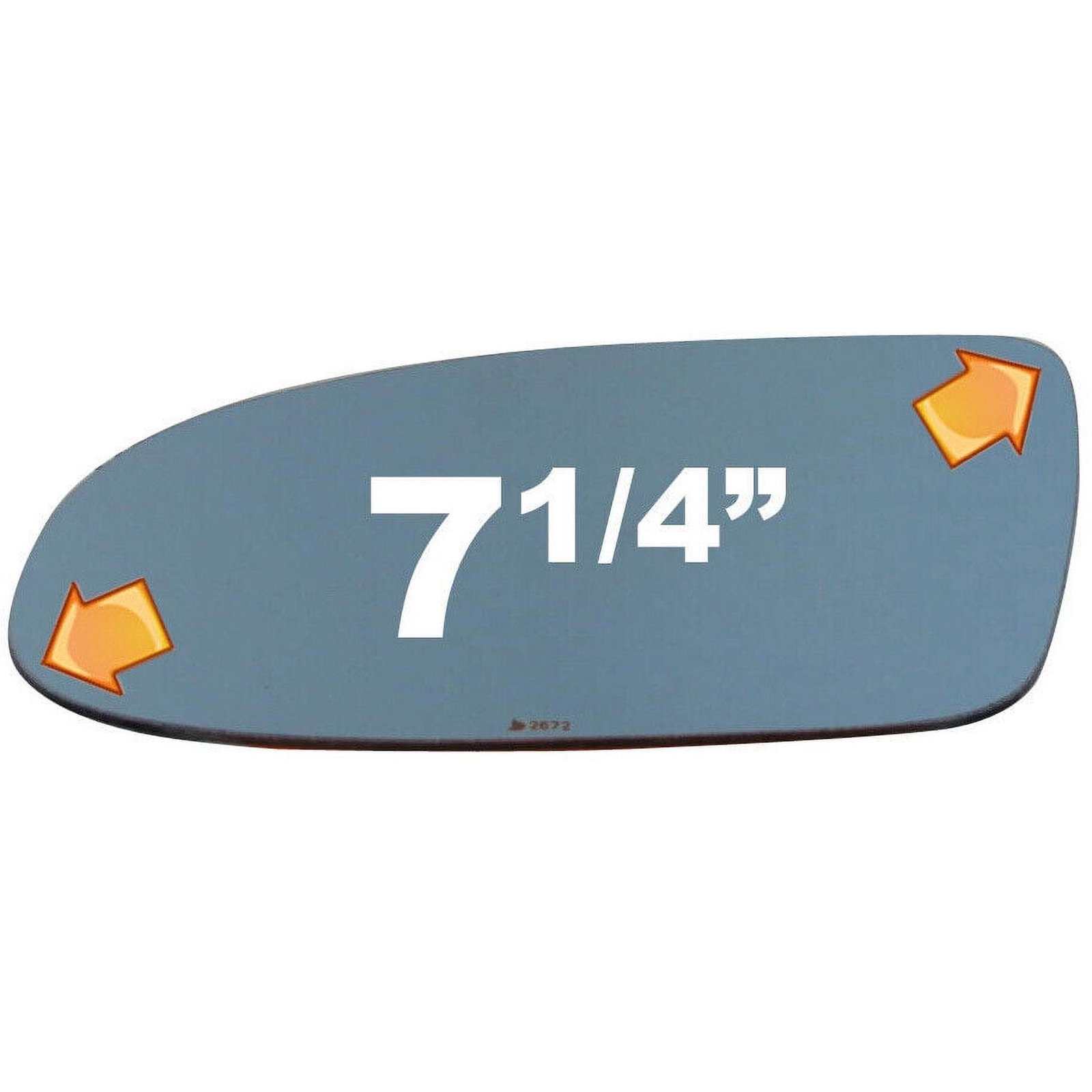 Flat Driver Side Replacement Mirror Glass For 2000-2002 Jaguar S-type W/o Baking Plate