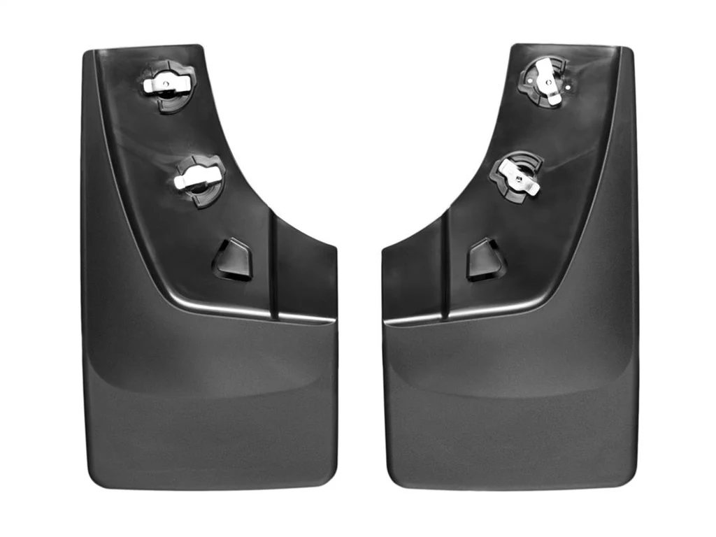 Weathertech 120036 Rear Mud Flaps For Gmc Sierra 1500/2500hd/3500hd (2014–2019) – No Drill, Quick Install, Black Thermoplastic