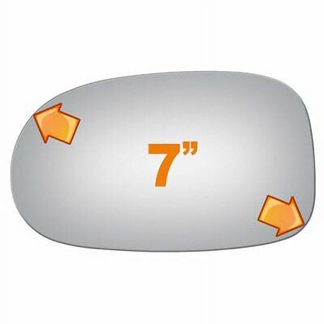 Flat Driver Side Replacement Mirror Glass For 2000-2003 Nissan Maxima W/o Baking Plate