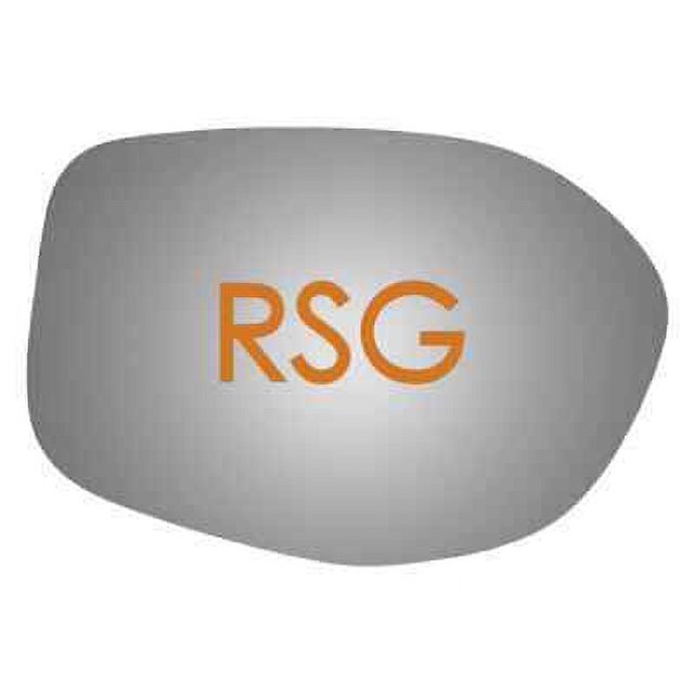 Convex Passenger Side Replacement Mirror Glass For 2014-2017 Honda Odyssey W/o Baking Plate